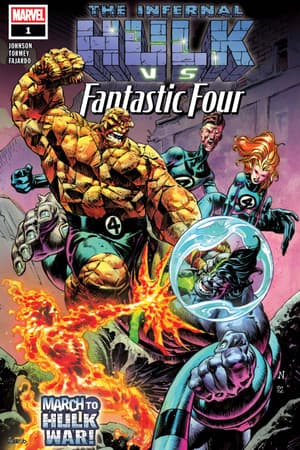 Cover of Infernal Hulk Vs. Fantastic Four #1, published by Marvel