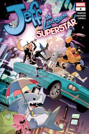 Cover of Jeff The Land Shark: Superstar #4, published by Marvel