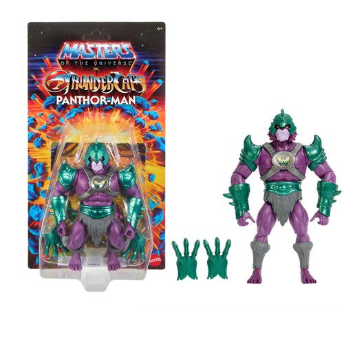 Masters Of The Universe Origins & Thundercats Panthor Man Action Figure, 1980s Crossover Toy, Masters of the Universe product photograph published by Mattel