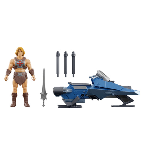 Masters Of The Universe He-Man And Sky Sled Pack, 2026 Movie Vehicle & Figure, 5.5 Inch Scale, Masters of the Universe product photograph published by Mattel