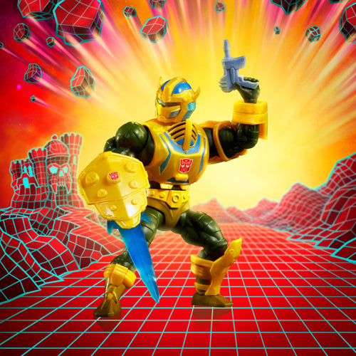 Masters of the Universe x Transformers Bumblebee Armor Man-At-Arms Action Figure, Masters of the Universe product photograph published by Mattel Creations