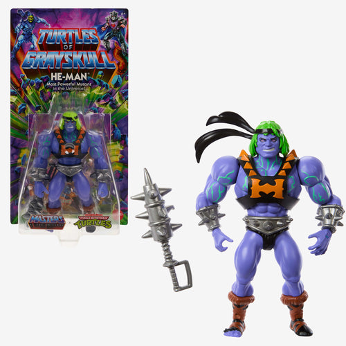 Masters of the Universe Origins Turtles of Grayskull He-Man Action Figure, Masters of the Universe product photograph published by Mattel Creations