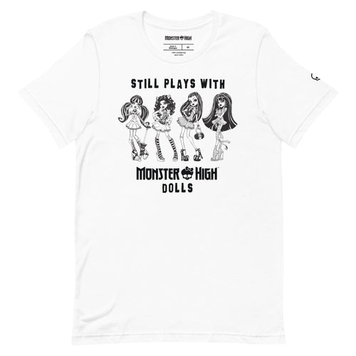 Monster High Still Plays with Monster High Dolls White T-Shirt, Mattel Creations product photograph