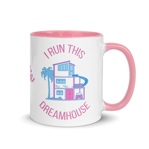 Barbie I Run This Dreamhouse White Mug, Mattel Creations product photograph
