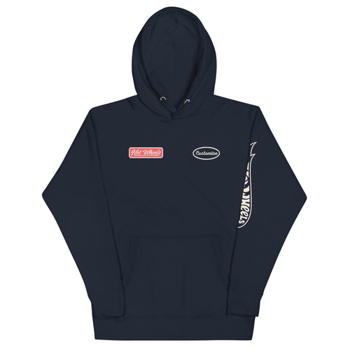 Hot Wheels Customizable Auto Repair Mechanic Navy Hoodie, Mattel Creations product photograph