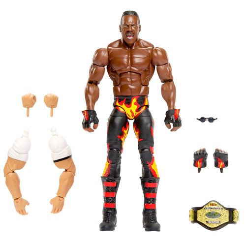 WWE Elite Collection Monday Night War Booker T Action Figure & Golga Build-A-Figure Parts, WWE product photograph published by Mattel Creations