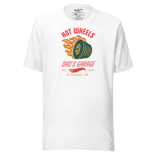 Hot Wheels Dad's Garage White T-Shirt, Mattel Creations product photograph