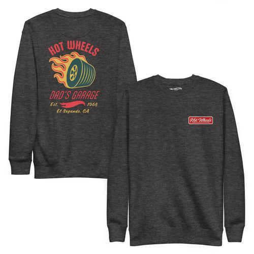 Hot Wheels Dad's Garage Grey Sweatshirt, Mattel Creations product photograph