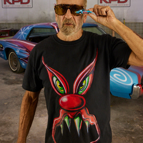 Hot Wheels x Kenny Scharf Black T-Shirt, Mattel Creations product photograph
