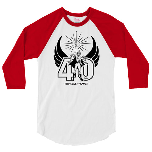 Barbie She-Ra White Raglan Tee, Mattel Creations product photograph