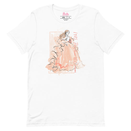 Barbie Peaches 'n Cream White T-Shirt, Mattel Creations product photograph