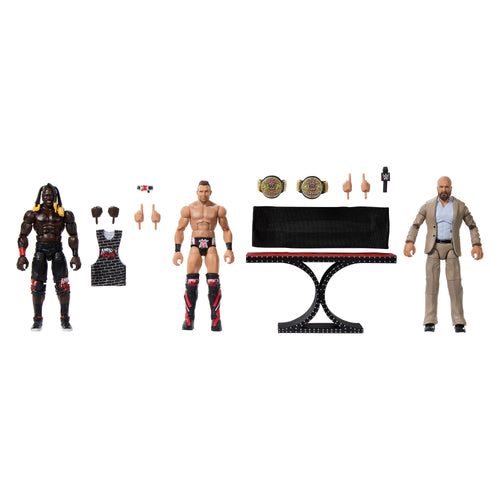 WWE Awesome Truth Elite Collection 3-Pack, Mattel Creations product photograph
