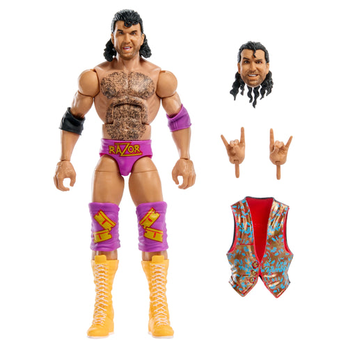 WWE Legends Elite Collection Razor Ramon Action Figure, Mattel Creations product photograph