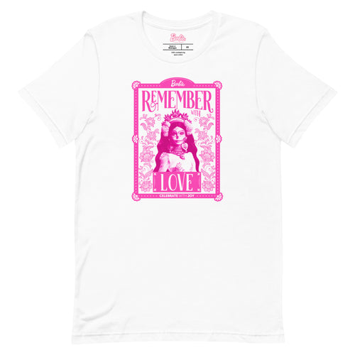 Barbie Día de Muertos Remember Love White T-Shirt, Mattel Creations product photograph