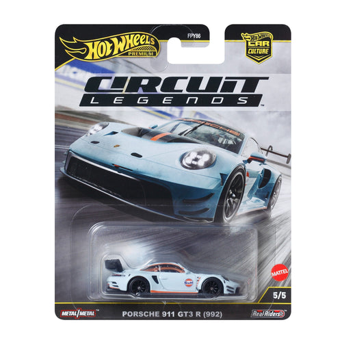 Hot Wheels Premium Car Culture Circuit Legends Porsche 911 GT3 R (992), Mattel Creations product photograph