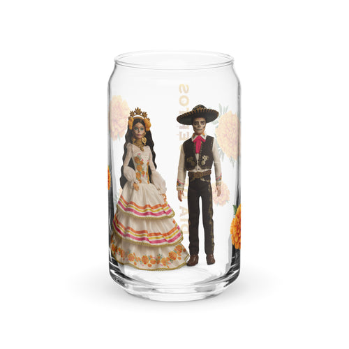 Barbie Día de Muertos Marigolds Clear Glass, Mattel Creations product photograph