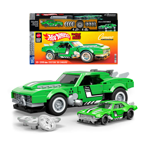 Mattel Brick Shop Hot Wheels Custom ’68 Camaro Building Set, Mattel Creations product photograph