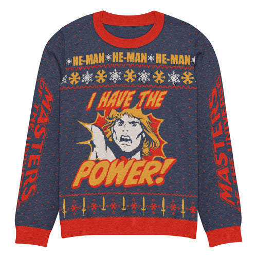 Masters of the Universe He-Man Blue Ugly Sweater, Mattel Creations product photograph