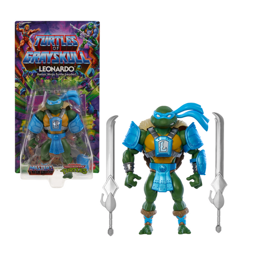 Masters of the Universe Origins Turtles of Grayskull Leonardo Action Figure, Mattel Creations product photograph