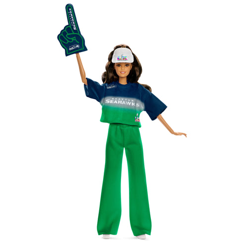Barbie Super Bowl LX Seattle Seahawks Doll, Mattel Creations product photograph
