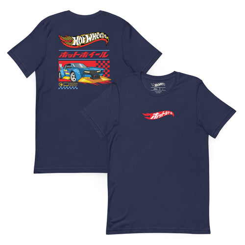 Hot Wheels in Katakana Navy T-Shirt, Mattel Creations product photograph