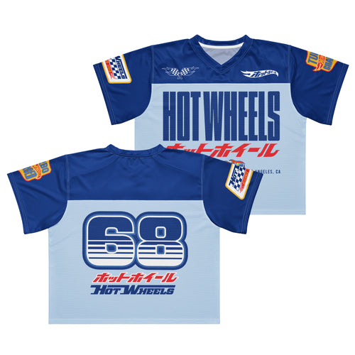 Hot Wheels in Katakana Blue Boxy Jersey, Mattel Creations product photograph