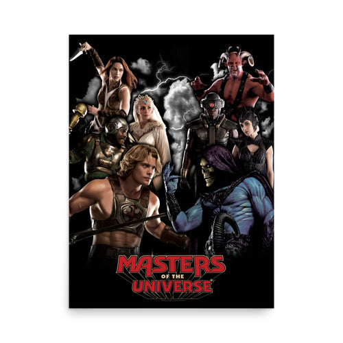Masters of the Universe Movie Characters Black Poster, Mattel Creations product photograph