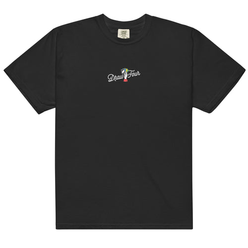 UNO Social Club Draw Four Black T-shirt, Mattel Creations product photograph