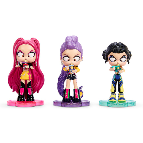 KPop Demon Hunters “How It’s Done” Ramyeon Figure 3-Pack, Mattel Creations product photograph