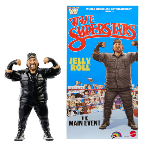 LJN WWE Superstars Jelly Roll Action Figure, Mattel Creations product photograph