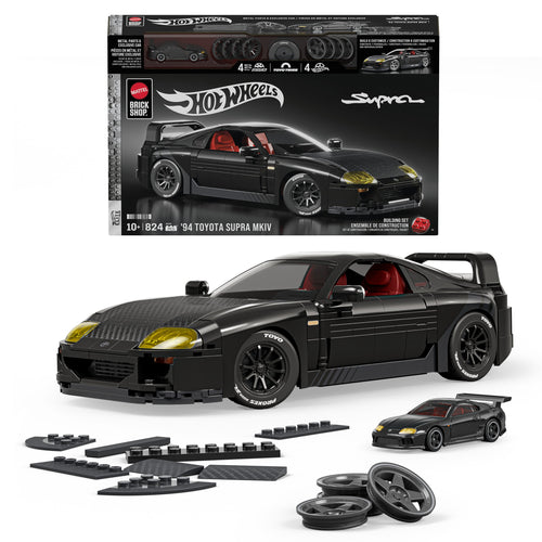 Mattel Brick Shop Hot Wheels ’94 Toyota Supra MKIV Building Set, Mattel Creations product photograph