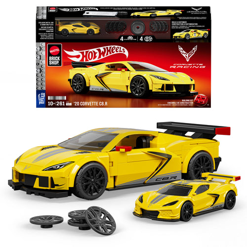 Mattel Brick Shop Hot Wheels ’20 Corvette C8.R Building Set, Mattel Creations product photograph
