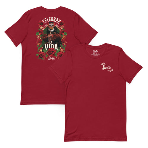 Barbie Día de Muertos Celebrar La Vida Red T-shirt, Mattel Creations product photograph