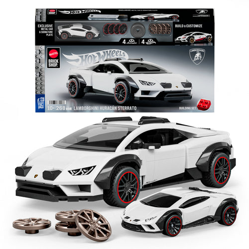 Mattel Brick Shop Hot Wheels Lamborghini Huracan Sterrato Building Set, Mattel Creations product photograph