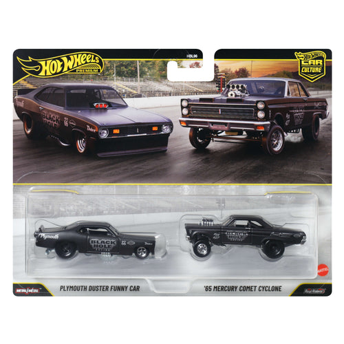 Hot Wheels Premium Car Culture Black Hole Racing Gasser 2-Pack, Mattel Creations product photograph