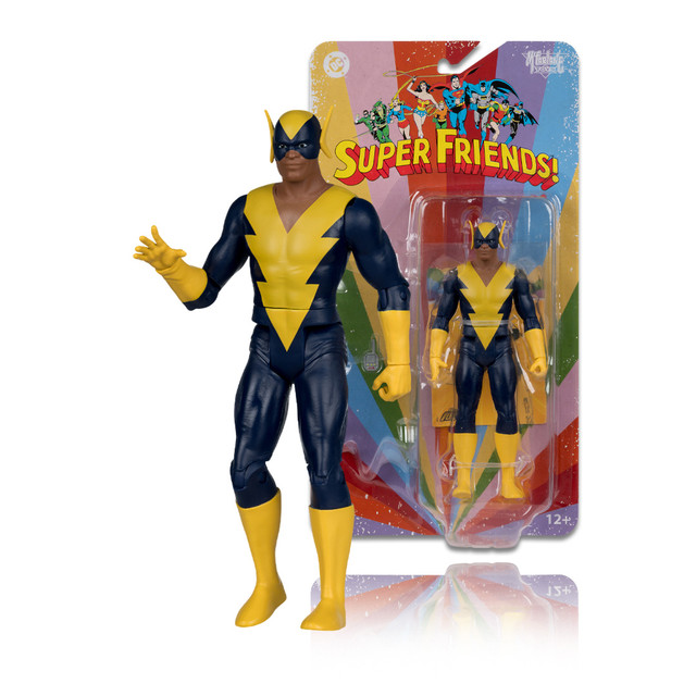 Black Vulcan (DC Retro: Super Friends) 6" Figure, McFarlane Toys product photograph