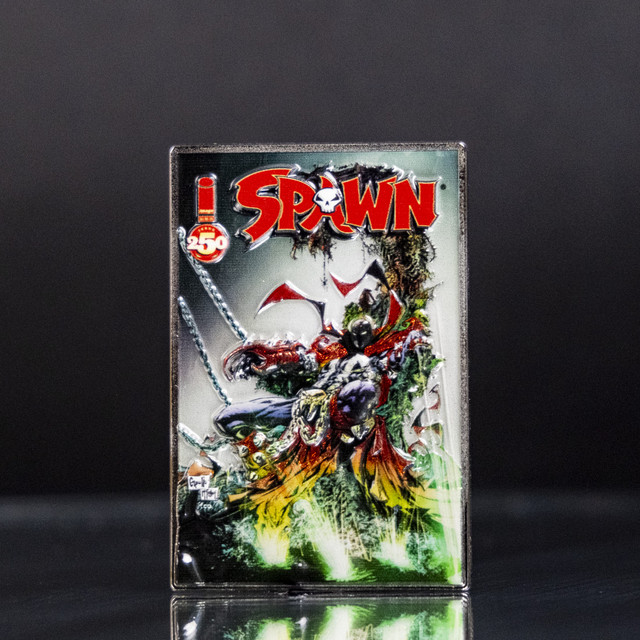 Spawn #250-B Cover Series 3D Metal Pin, McFarlane Toys product photograph