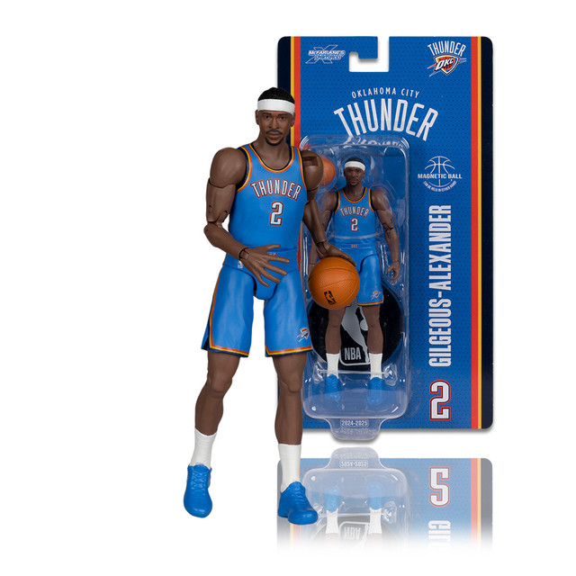 Shai Gilgeous-Alexander (Oklahoma City Thunder) 6" Articulated Figure, SportsPicks figure, McFarlane Toys product photograph