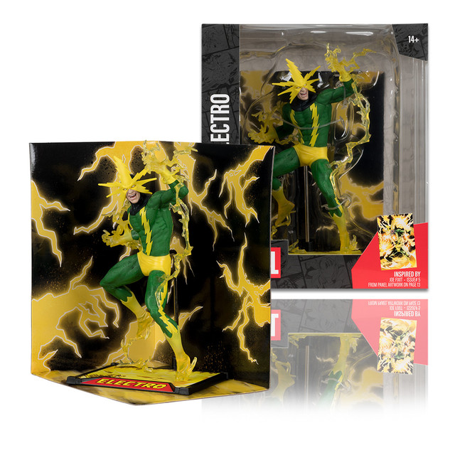 Electro (Joe Fixit #5) 1:10th Scale Collectible Figure w/Scene, Marvel figure, McFarlane Toys product photograph