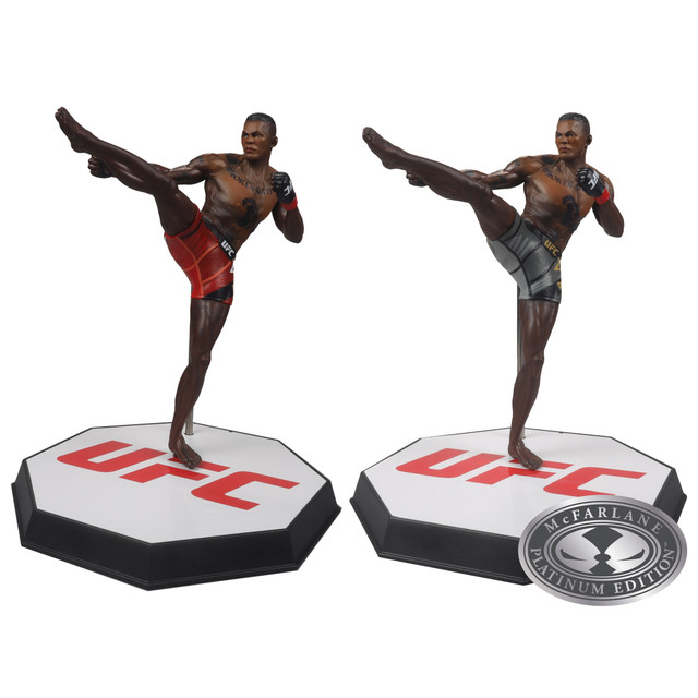 Israel Adesanya (UFC) Bundle (2) Regular and Platinum CHASE 7" Figures McFarlane's SportsPicks, McFarlane Toys product photograph