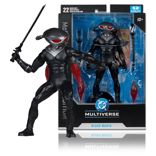 Black Manta (DC Classic) McFarlane Collector Edition 7" Figure, DC Multiverse figure, McFarlane Toys product photograph