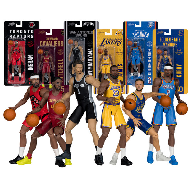 NBA 6" Articulated Figures Wave 1 (6) Bundle, SportsPicks figure, McFarlane Toys product photograph
