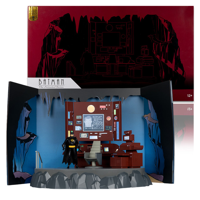 The Batcave Playset (BTAS) Gold Label EXCLUSIVE, DC Batman: The Animated Series figure, mcfarlane toys store exclusive, McFarlane Toys product photograph