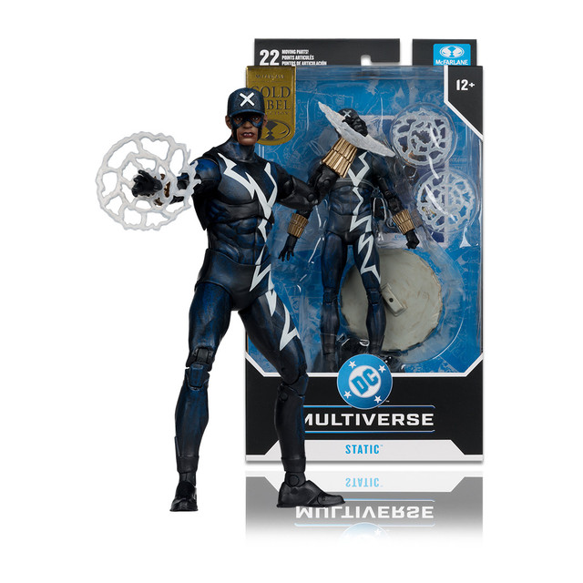 Static (Trial By Fire) 7" Gold Label EXCLUSIVE, DC Multiverse figure, mcfarlane toys store exclusive, McFarlane Toys product photograph