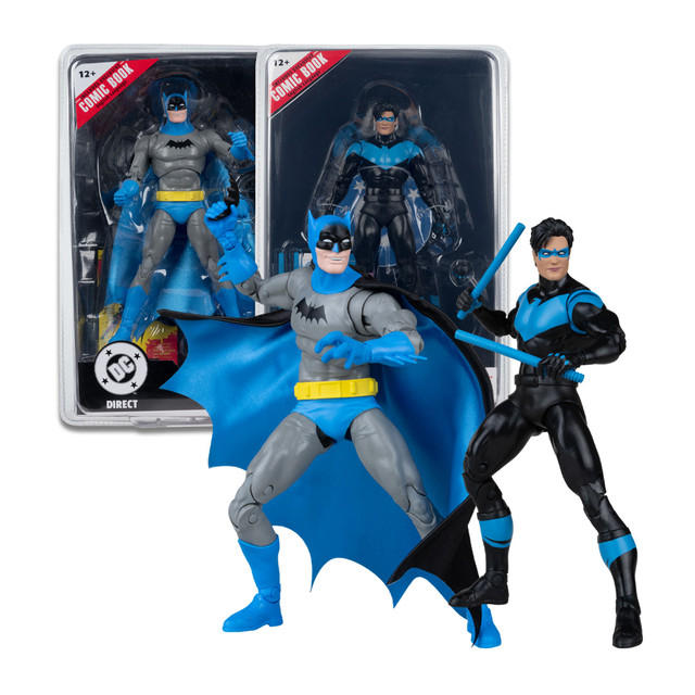 Nightwing (Nightwing #81)/Batman (Batman #81) Page Punchers Bundle w/Comics (2) 7" Figures, McFarlane Toys product photograph