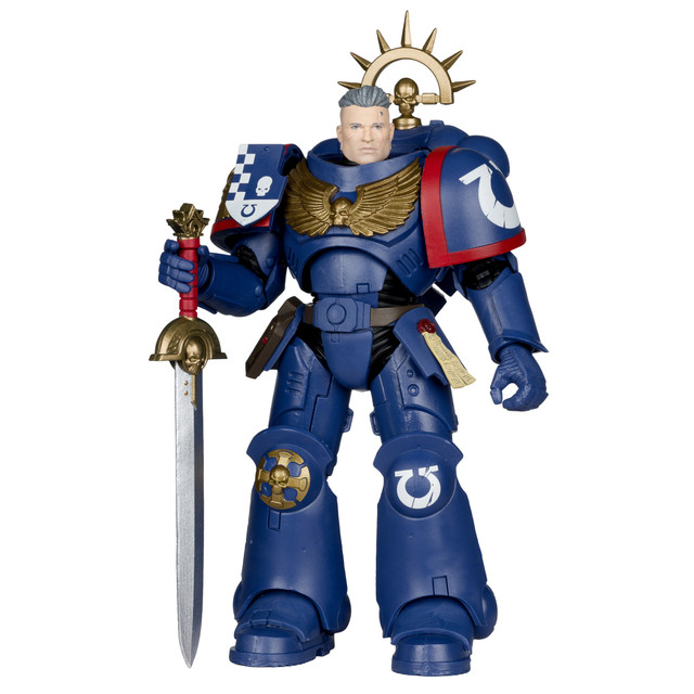 Total War 3rd Company Lieutenant: Ultramarines (Total War: Warhammer 40000) 7" Figure, McFarlane Toys product photograph