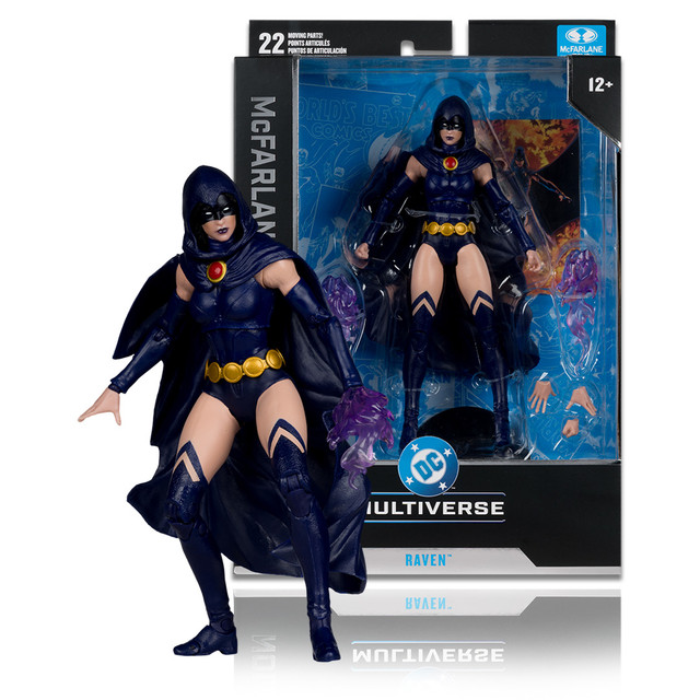 Raven (DC Classic) McFarlane Collector Edition 7" Figure, DC Multiverse figure, McFarlane Toys product photograph