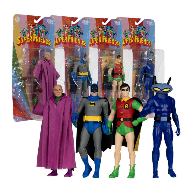 DC Retro: Super Friends Wave 4 (4) 6" Figures, McFarlane Toys product photograph