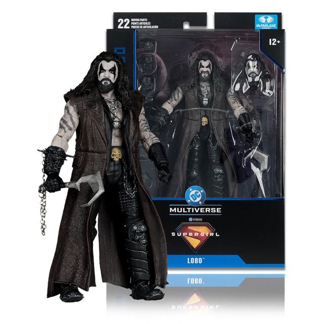 Lobo (Supergirl Movie) Deluxe Theatrical Edition 7" Figure, DC Multiverse figure, McFarlane Toys product photograph