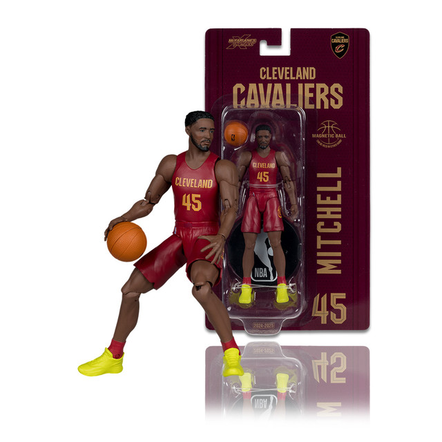 Donovan Mitchell (Cleveland Cavaliers) 6" Articulated Figure, SportsPicks figure, McFarlane Toys product photograph